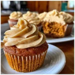 Pumpkin Cupcakes with Brown Sugar Frosting