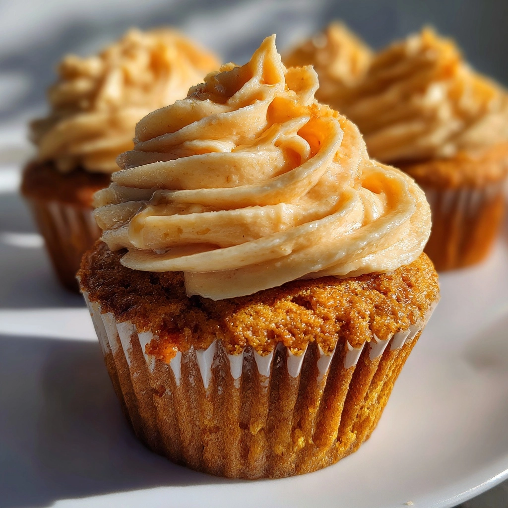 Pumpkin Cupcakes with Pumpkin Frosting