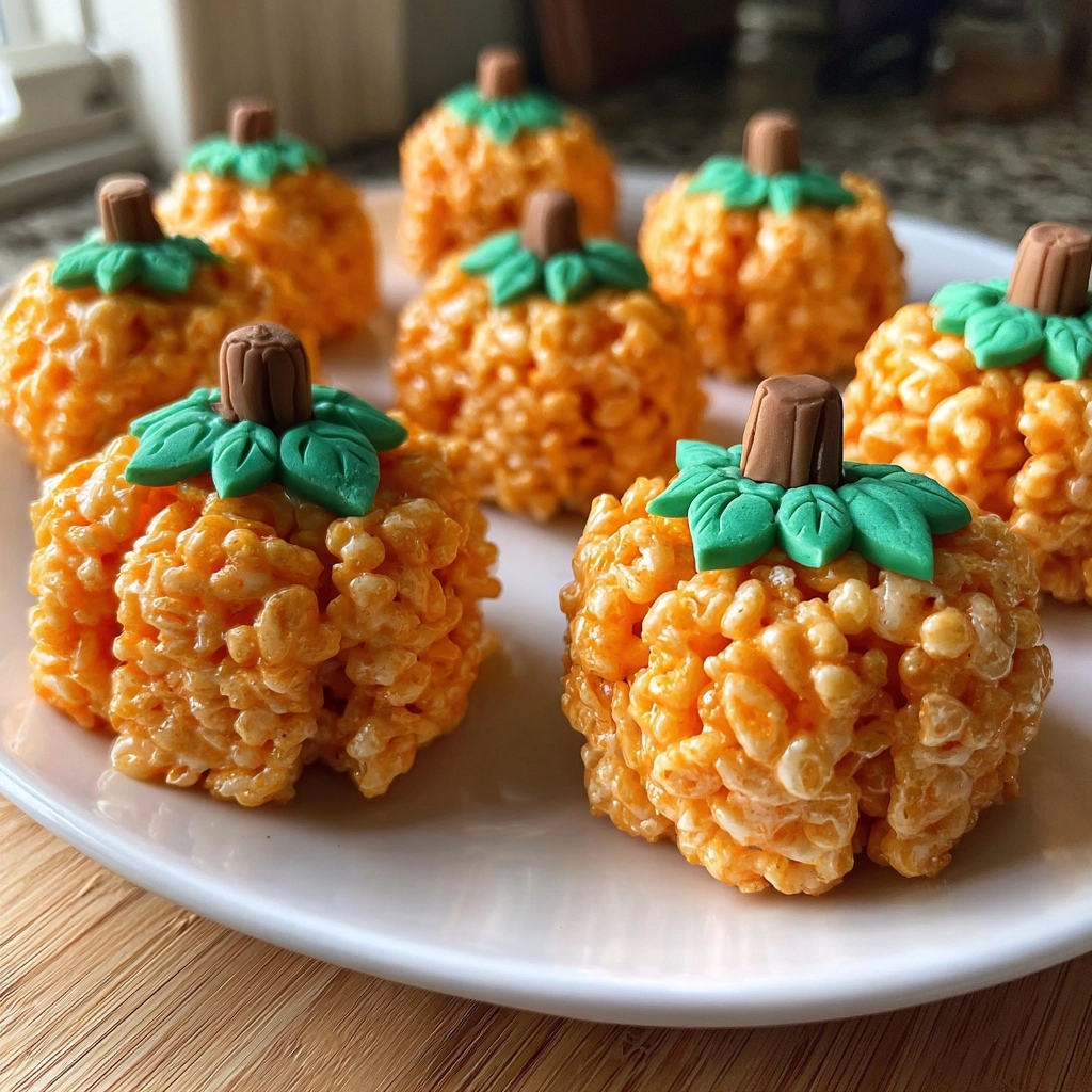 Rice Krispie Pumpkins