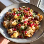 Roasted Cauliflower with Tahini & Pomegranate