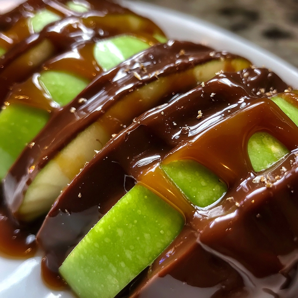 Savor the Sweetness: Chocolate-Covered Caramel Apple Slices