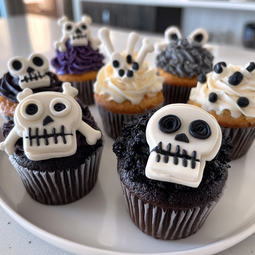 Skeleton Cupcakes: Spooky Halloween Treat