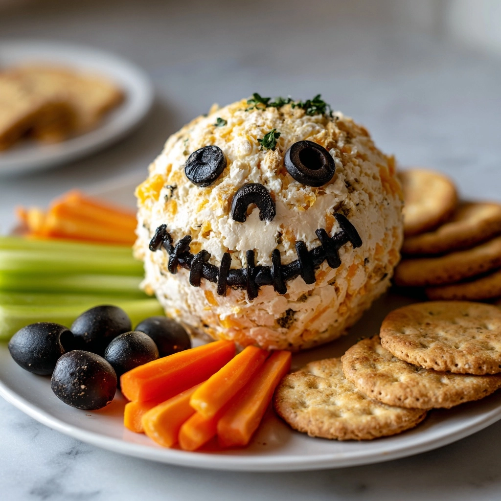 Skellington Cheese Ball Appetizer Recipe