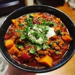 Slow Cooker Turkey and Sweet Potato Chili