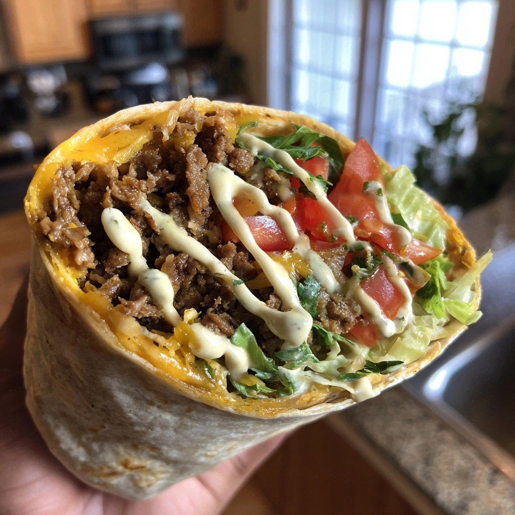 Smash Burger Tortilla Wrap