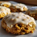 Soft Chewy Pumpkin Oatmeal Cookies Maple Frosting: 1 Amazing Bite