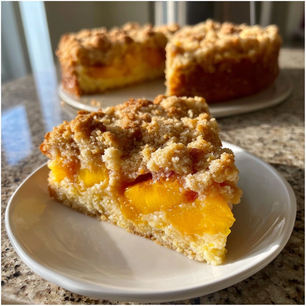 Southern Peach Crumb Cake