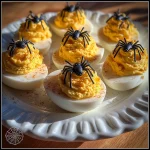 Spider Deviled Eggs
