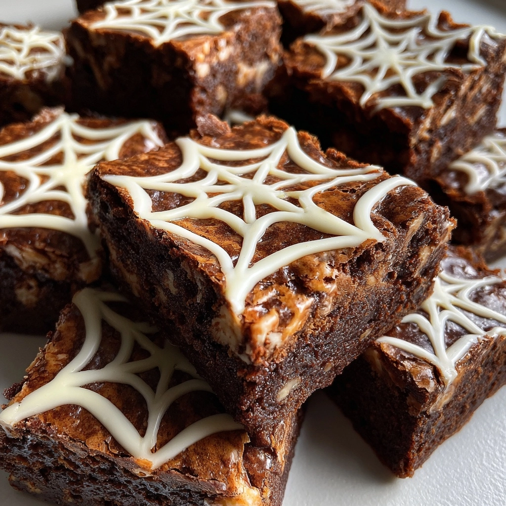 Spiderweb Brownies