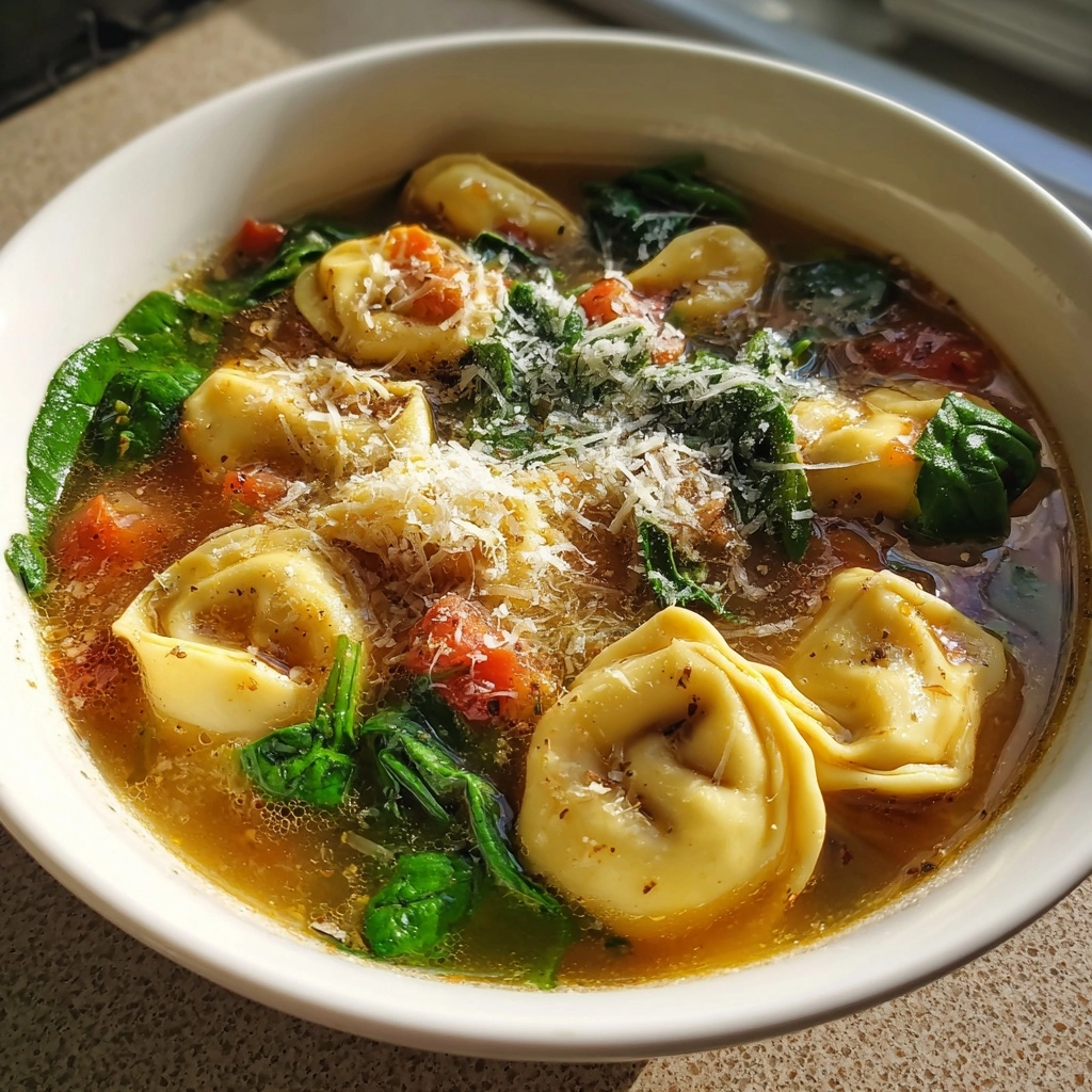 Spinach Tortellini Soup