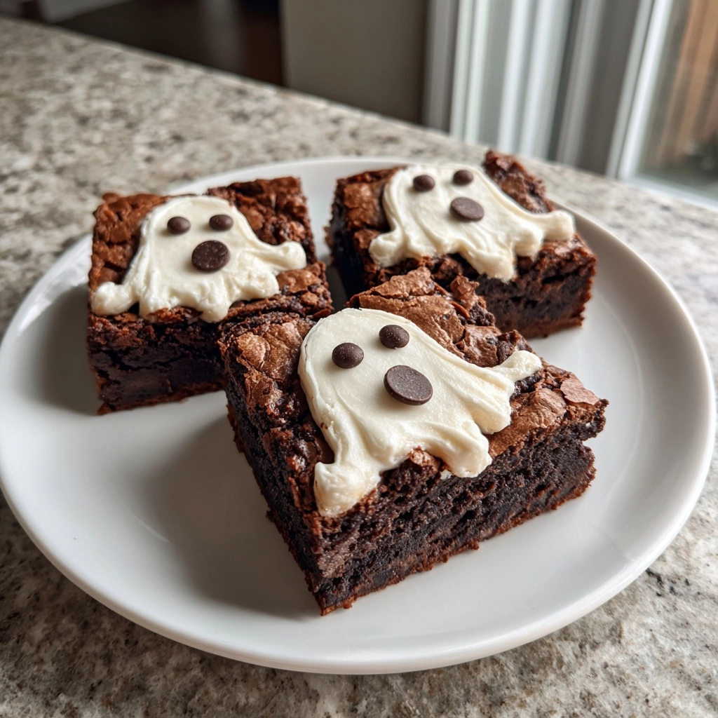 Spooktacular Ghost Brownies for Your Halloween Treats!