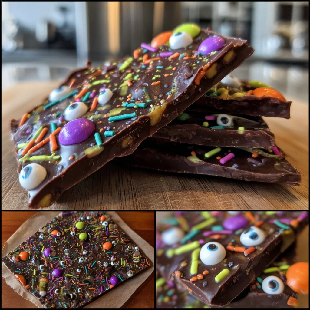 Spooky Chocolate Bark