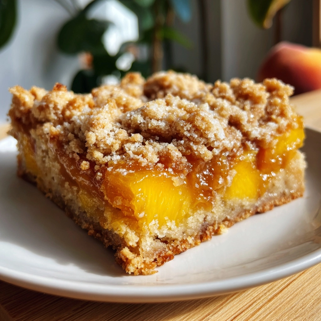 Summer Peach Bars