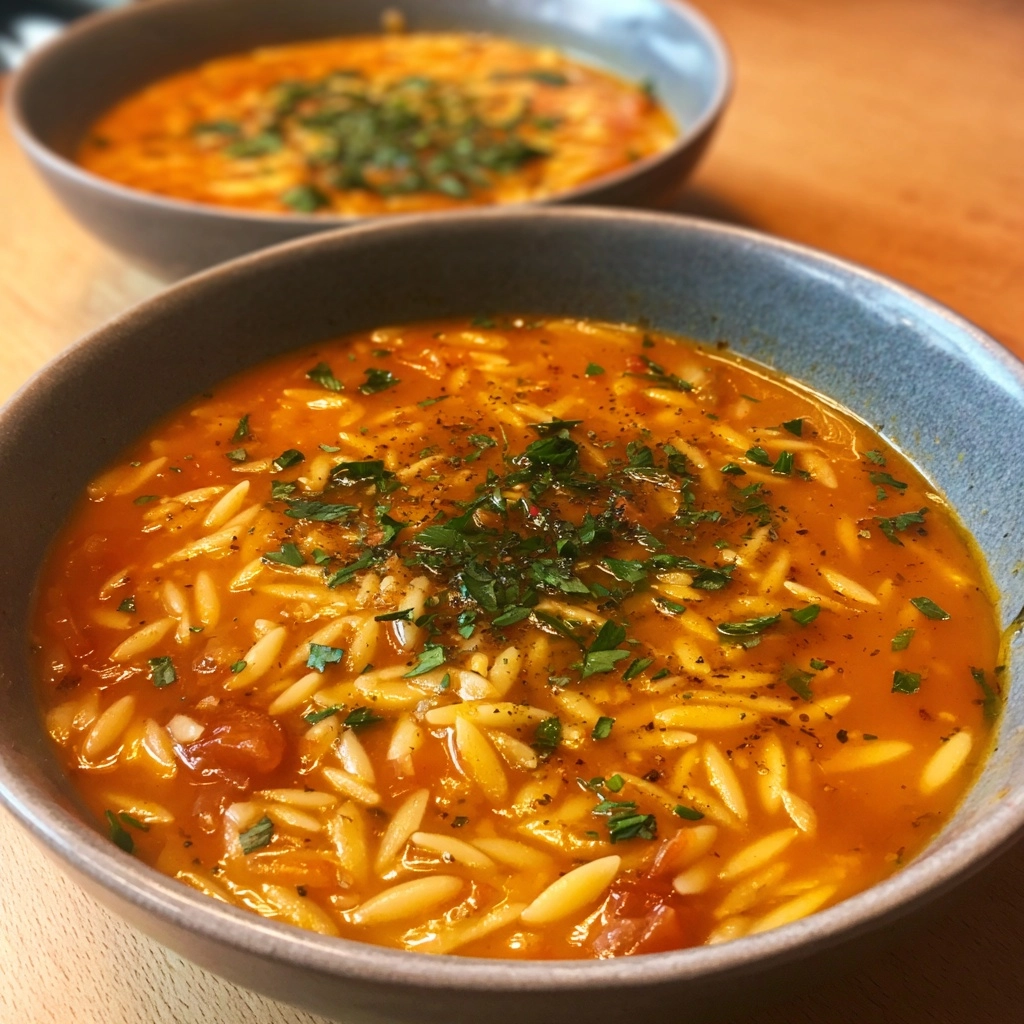 Tomato Orzo Soup
