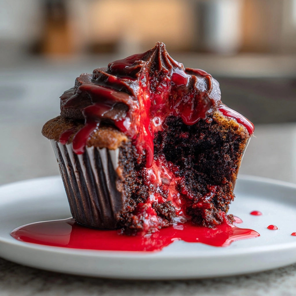 Vampire Bite Cupcakes