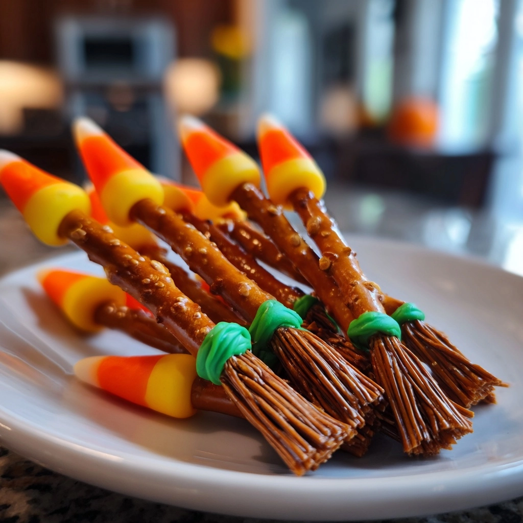 Witch's Broomstick Pretzels