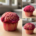 Zombie Brain Cupcakes