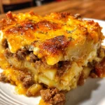 Cheesy Hamburger Potato Casserole in the Slow Cooker