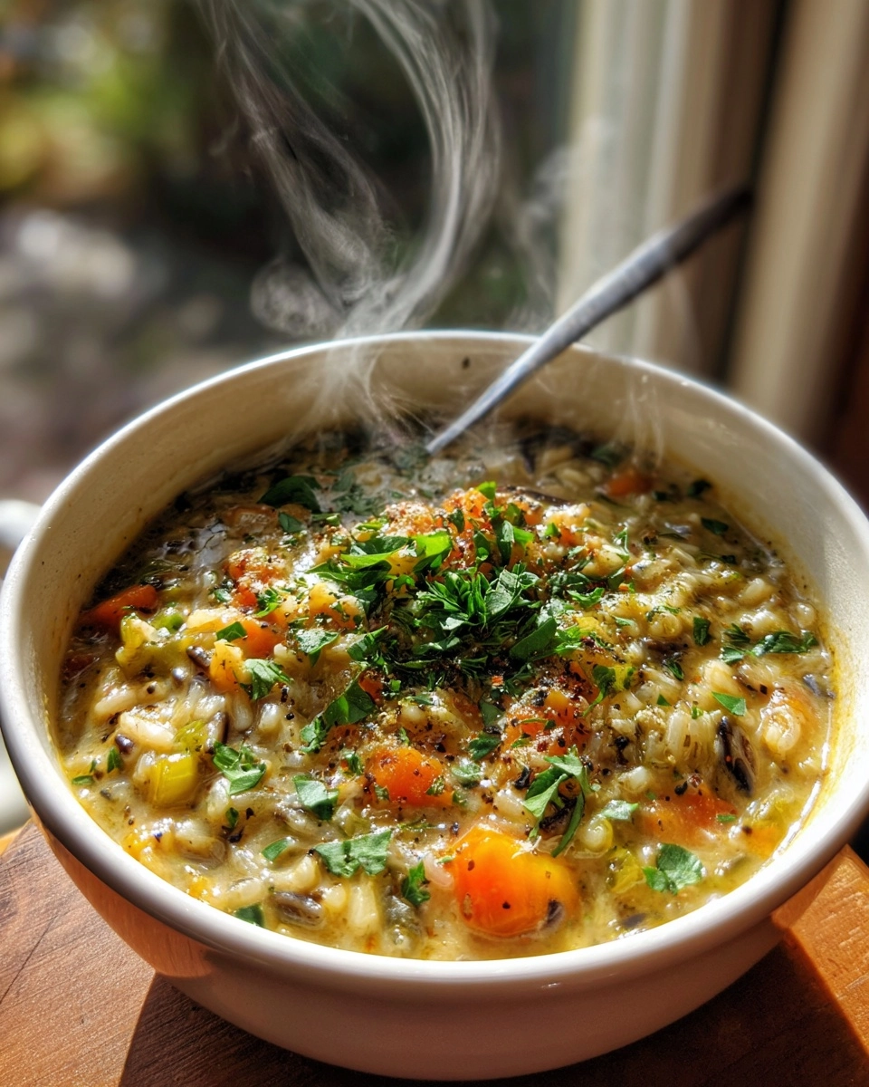 Cozy Autumn Wild Rice Soup