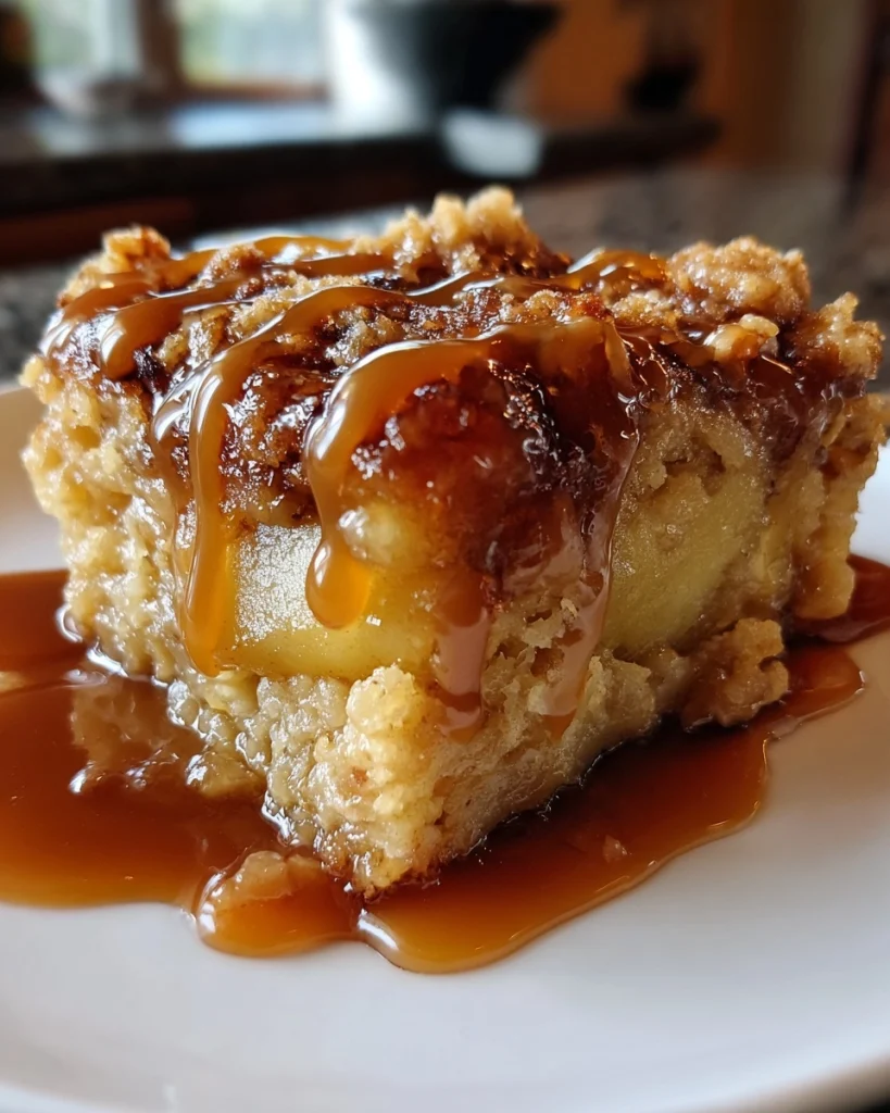 Crockpot Caramel Apple Dump Cake