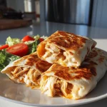 Crunchy Crispy Air Fryer Chicken & Mozzarella Wraps | Easy Air Fryer Recipe