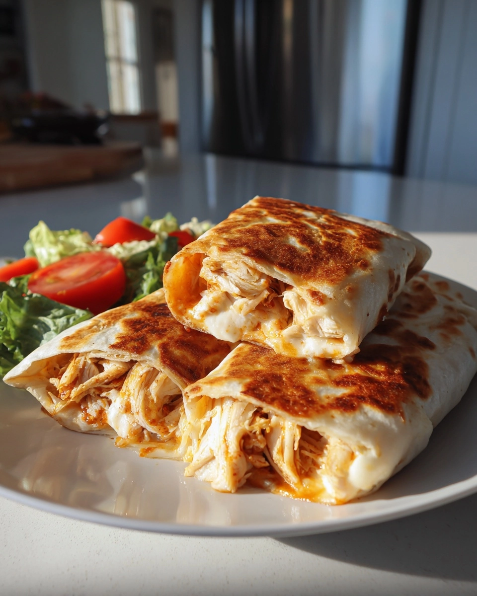 Crunchy Crispy Air Fryer Chicken & Mozzarella Wraps | Easy Air Fryer Recipe