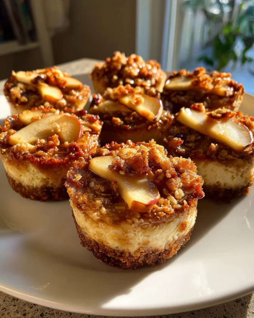 Easy Apple Crisp Mini Cheesecakes You Need to Try This Fall! ðŸ