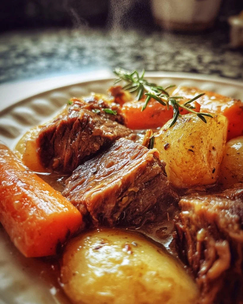 Easy Crock Pot Pot Roast Recipe (with Rich Gravy!)
