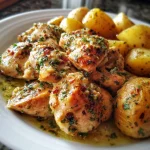 Easy Garlic Parmesan Crockpot Chicken & Potatoes Recipe
