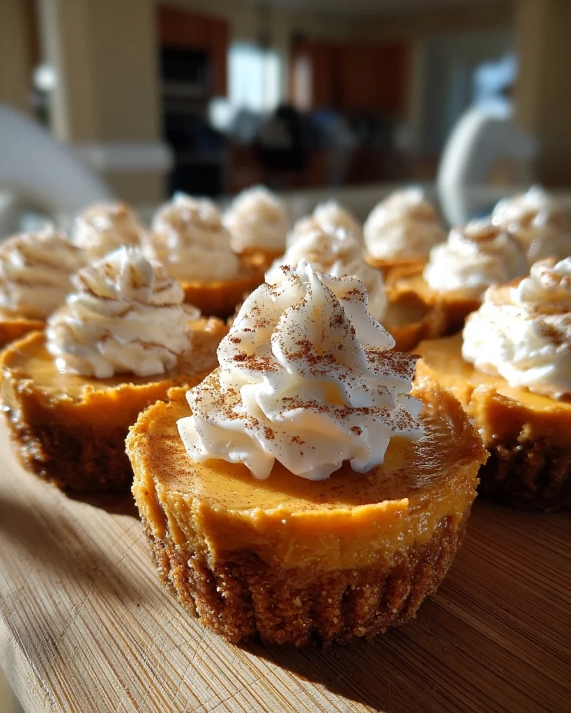 Easy Mini No Bake Pumpkin Cheesecakes Recipe for Fall