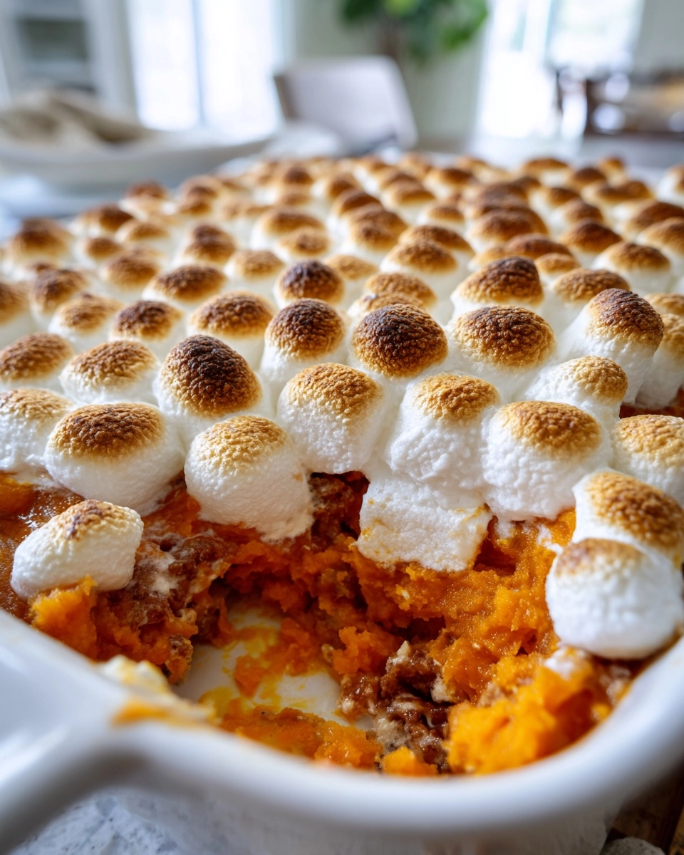 Easy Sweet Potato Casserole with Marshmallows