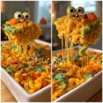 Halloween Monster Mac and Cheese