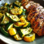 Healthy Chicken Breast with Zucchini and Squash: Easy Low Cholesterol Dinner Recipe for All