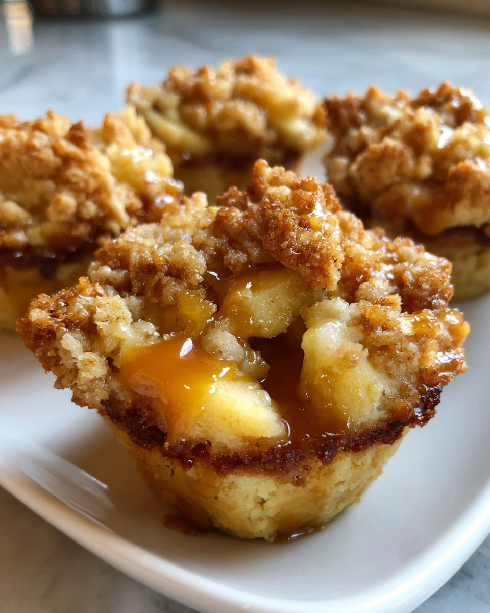 Irresistible Caramel Apple Crisp Bites (Easy Mini Dessert!)