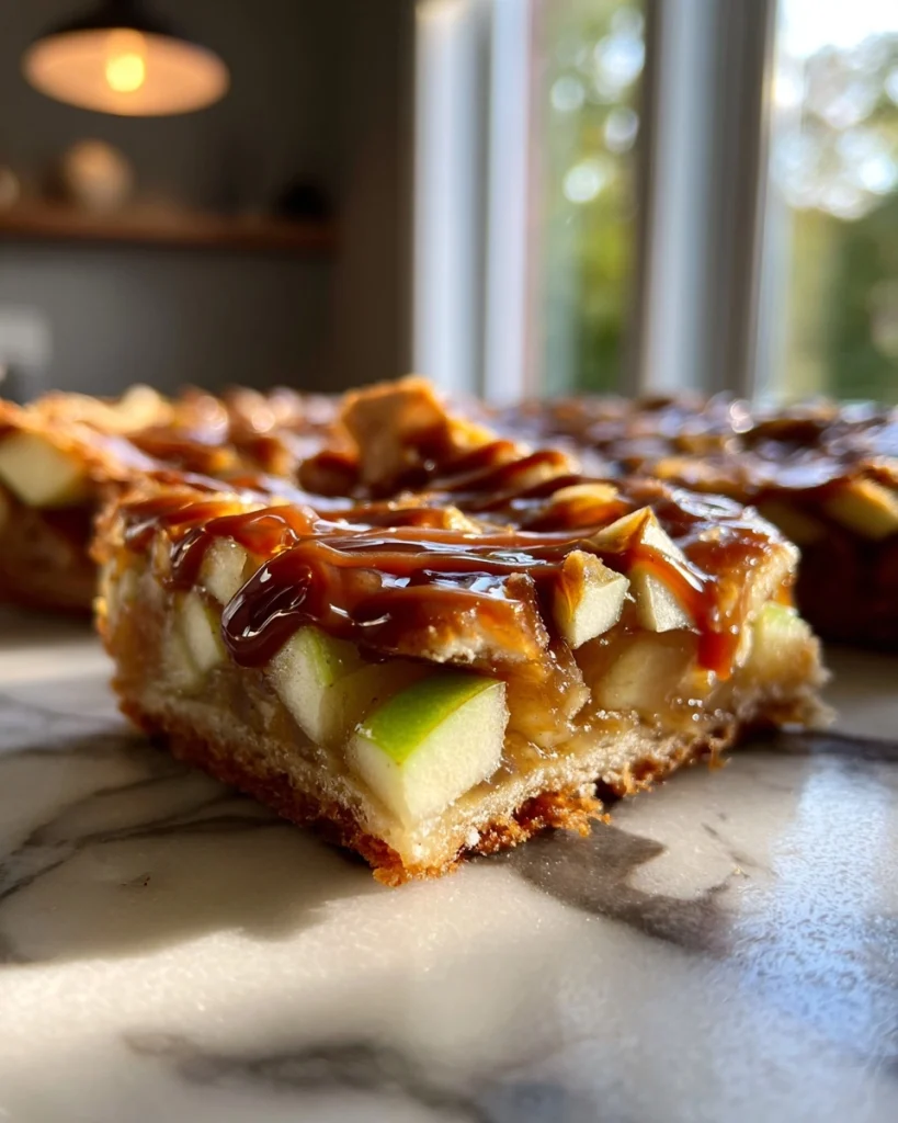 Irresistible Salted Caramel Apple Bars for Fall