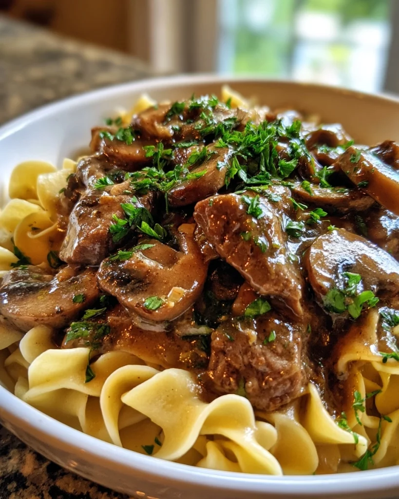 Keto Beef Stroganoff - Family Keto Meals on a Budget