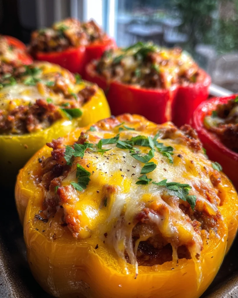 Keto Stuffed Bell Peppers - Family Keto Meals on a Budget