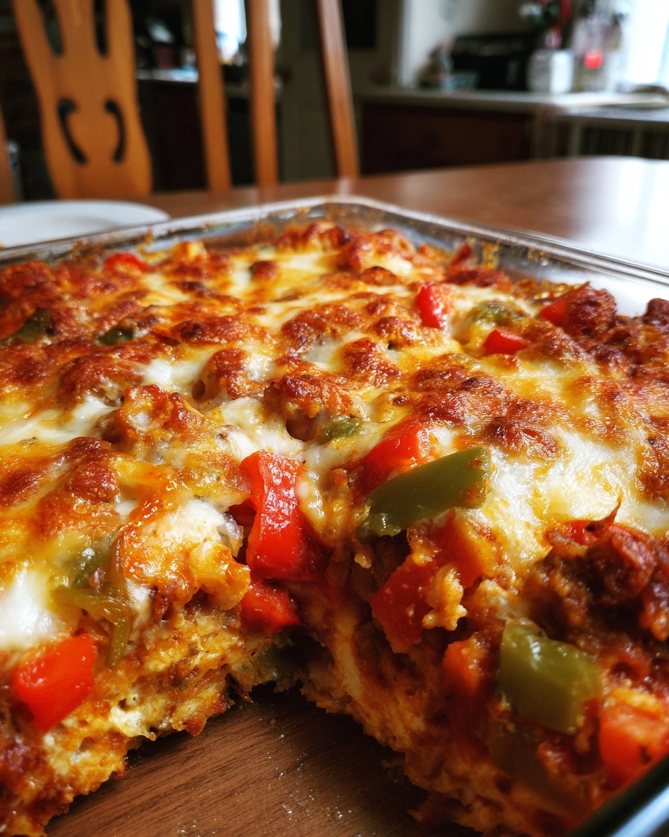 Low Carb Pizza Casserole - Gluten Free