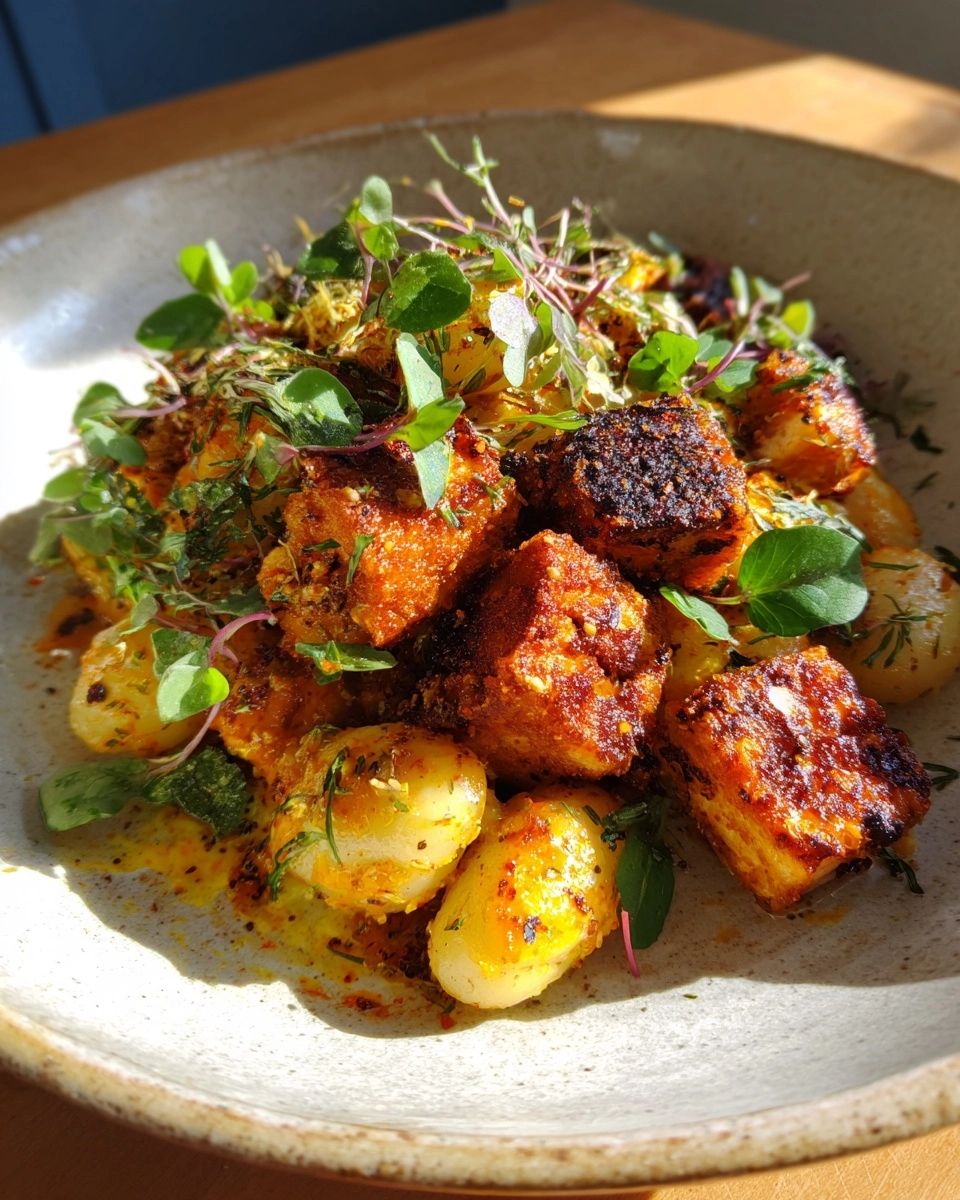 Marry Me Crispy Tofu with Gnocchi - Vegan & Dairy Free!