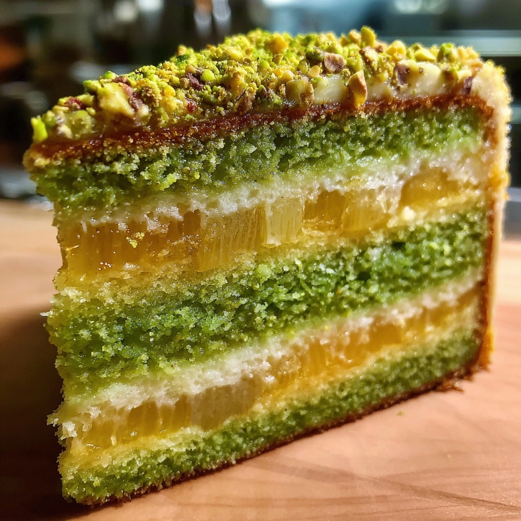 Pistachio Pineapple Cake