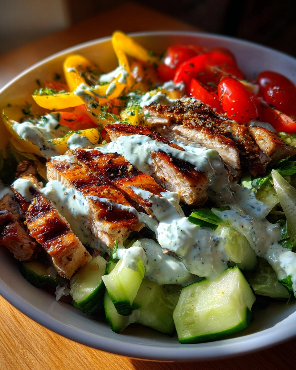 Refreshing Chicken Tzatziki Bowls for a Light Lunch