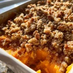 Ruths Chris Steak House Copycat Sweet Potato Casserole with Spiced Praline Crumble Topping