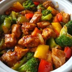 Slow Cooker Honey Garlic Chicken and Veggies
