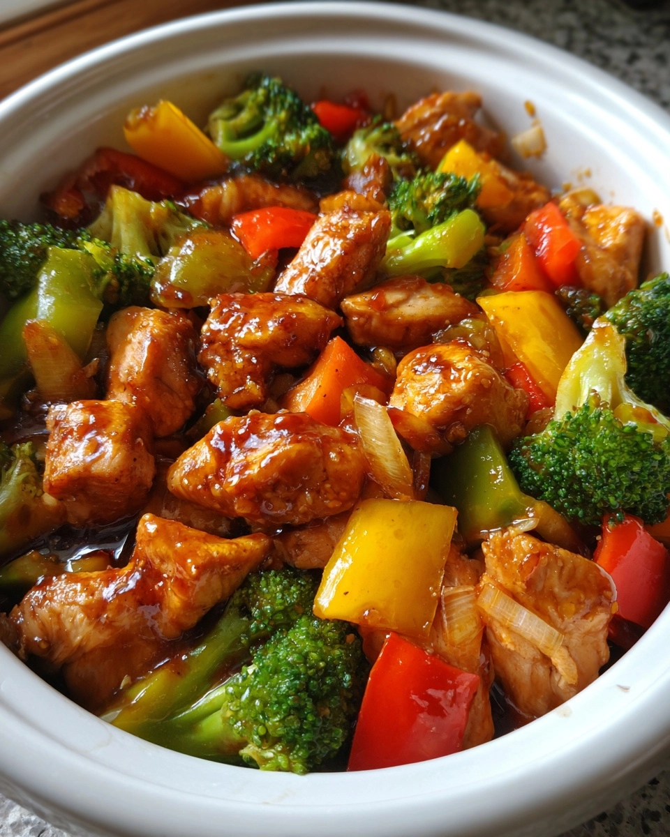Slow Cooker Honey Garlic Chicken and Veggies