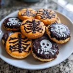 Spooky Skeleton Thumbprint Cookies