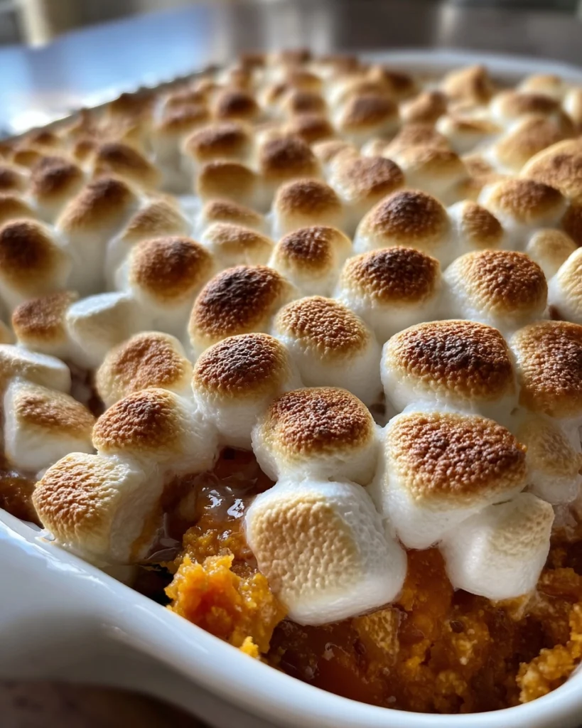 Sweet Potato Casserole with Marshmallows
