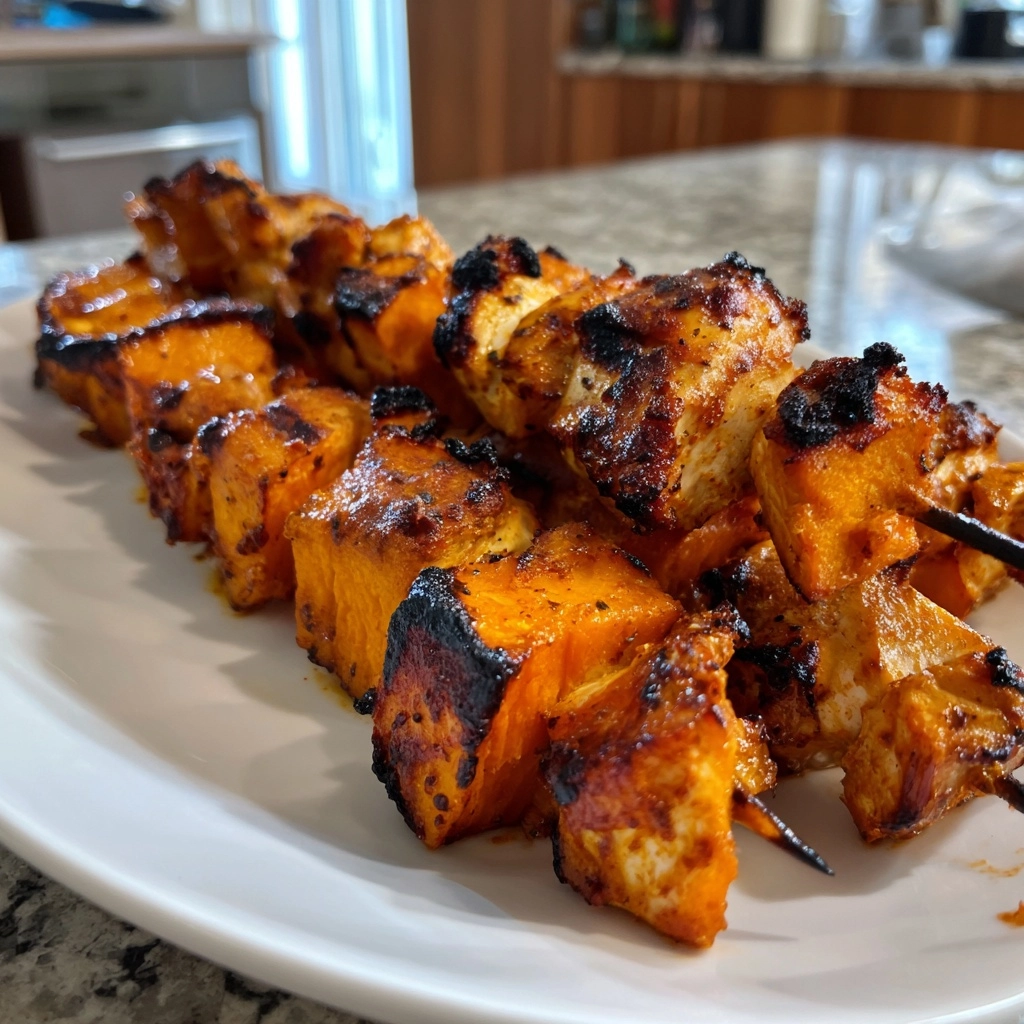 Sweetpotato Chicken Kebabs