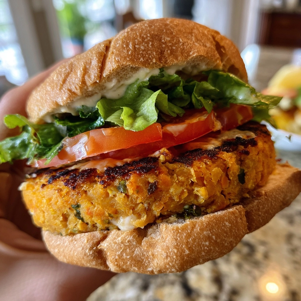 Sweetpotato White Bean Burgers