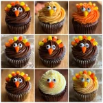 Thanksgiving Turkey Cupcakes