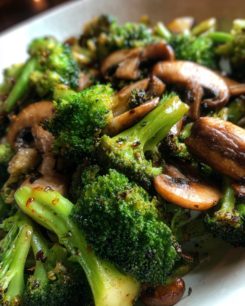 Vegan Broccoli and Mushroom Stir Fry